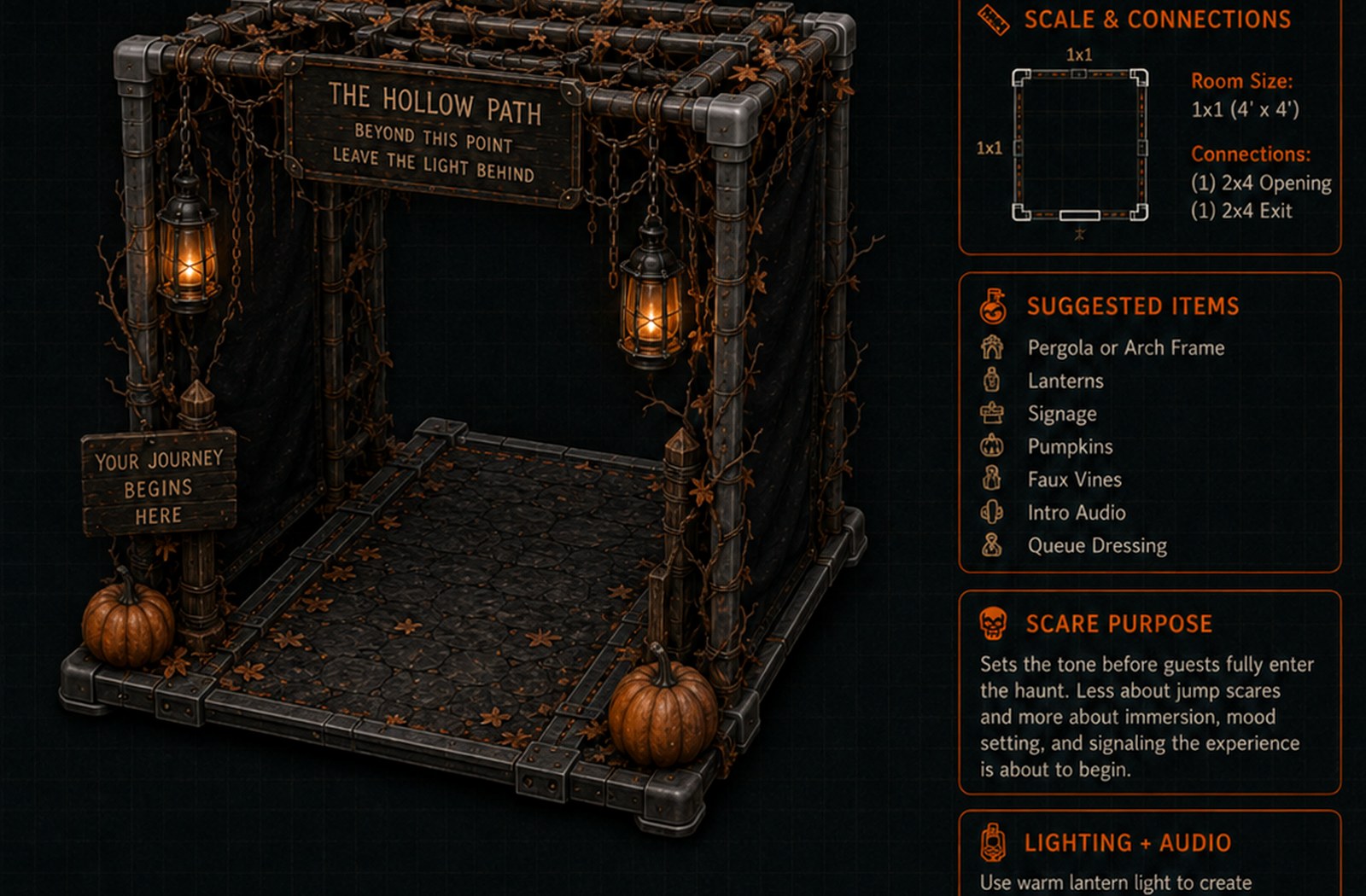Haunted entrance design